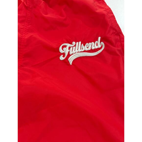 Full Send Nelk Boys Nylon Logo Joggers May 2021 Release Red & Blue Sz Large (34) - Picture 3 of 12